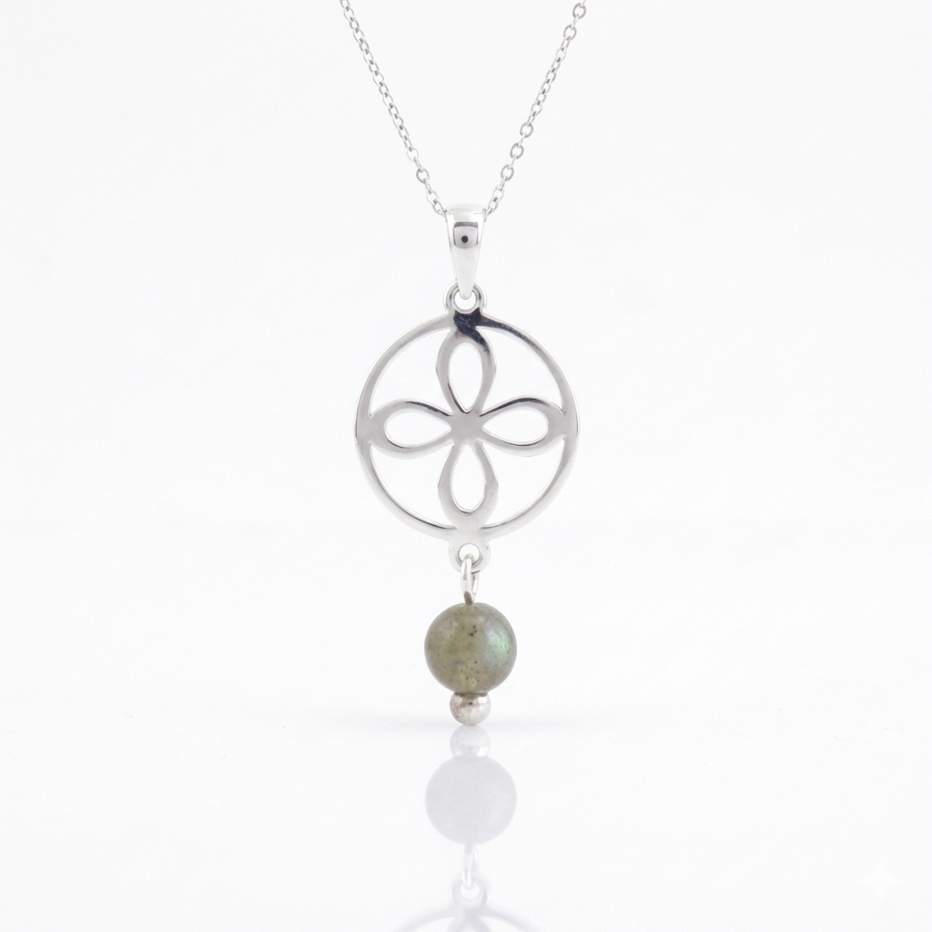 Colgante Amuleto Sigilio & Labradorita - Plata de Ley 925