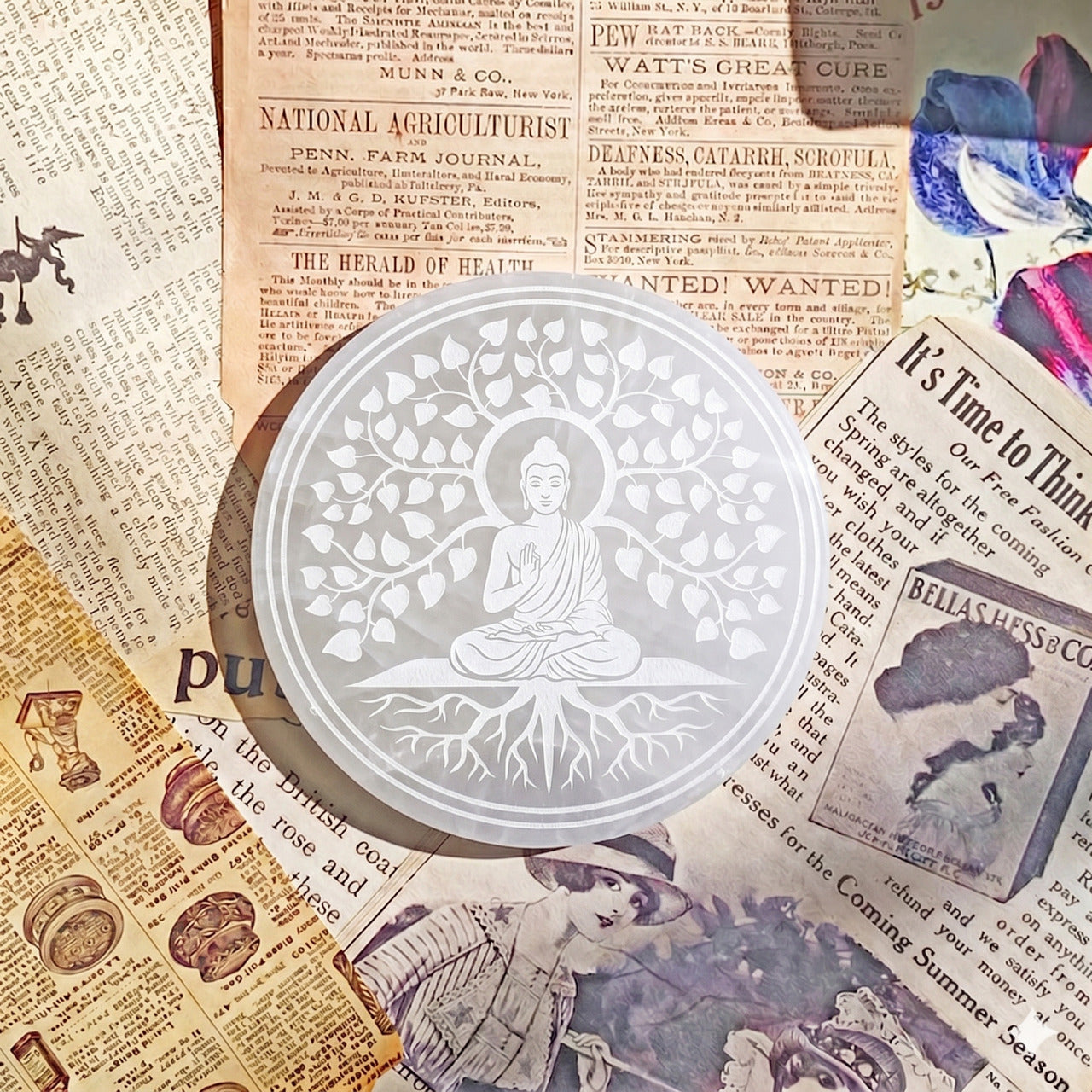Altar de Selenita con Buda Gautama