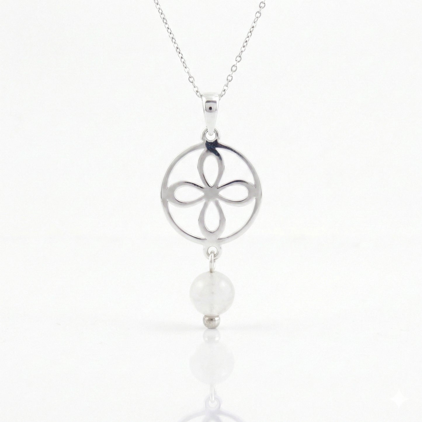 Colgante Amuleto Sigilio & Cuarzo Blanco - Plata de Ley 925