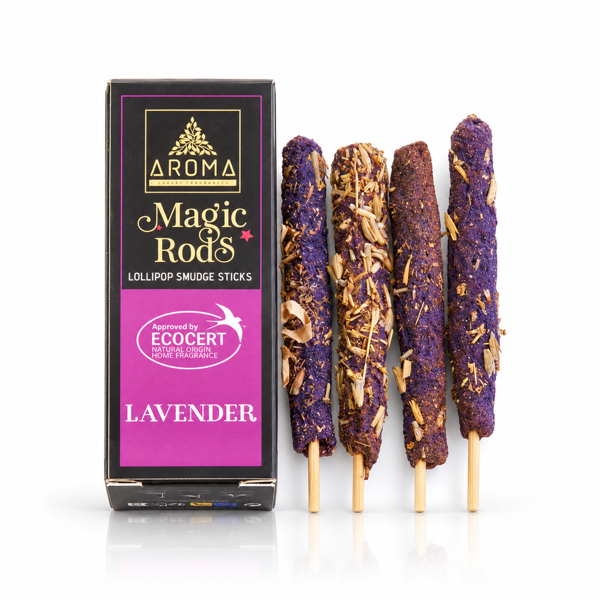 Incienso Lavanda Magic Rods – Calma y Armonía (4 uds.)