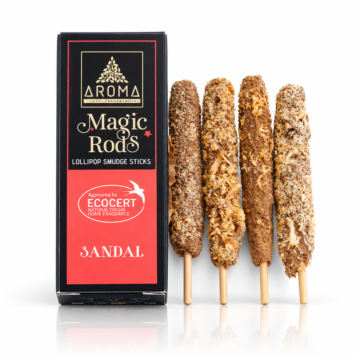 Incienso Sándalo Magic Rods – Calma y Armonía (4 uds.)