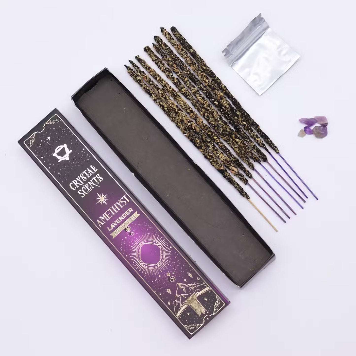 Incienso Amatista - Crystal Scents Aroma Lavanda
