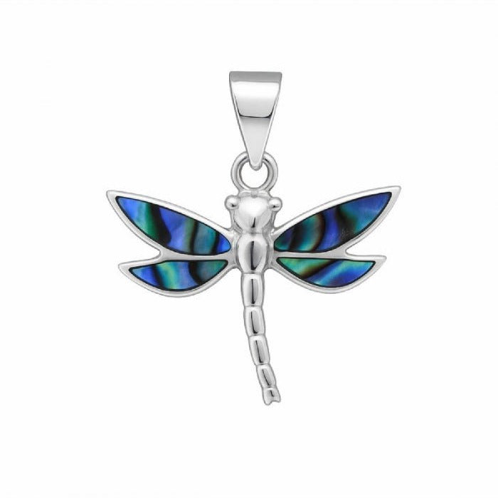 Colgante Libélula Fay Abulón - Plata de Ley 925 - Mystical Tienda