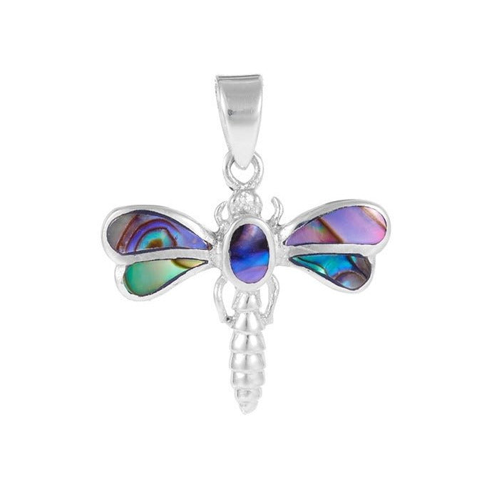 Colgante Libélula Inu Abulón - Plata de Ley 925 - Mystical Tienda
