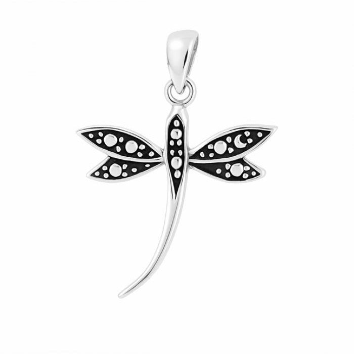 Colgante Libélula Night de Plata de Ley 925 - Mystical Tienda