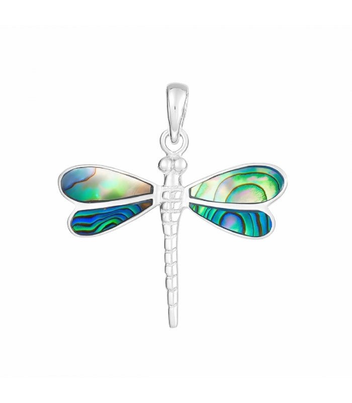Colgante Libélula Zoe Abulón - Plata de Ley 925 - Mystical Tienda