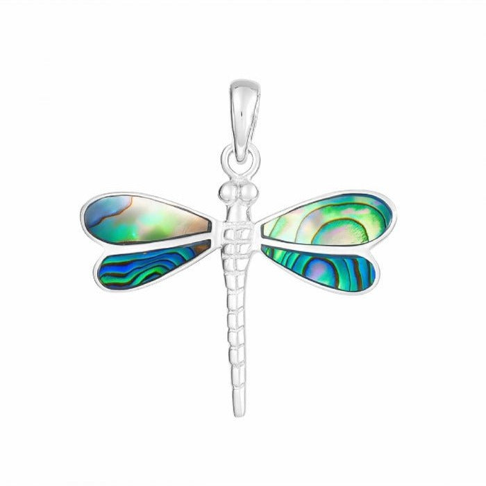 Colgante Libélula Zoe Abulón - Plata de Ley 925 - Mystical Tienda