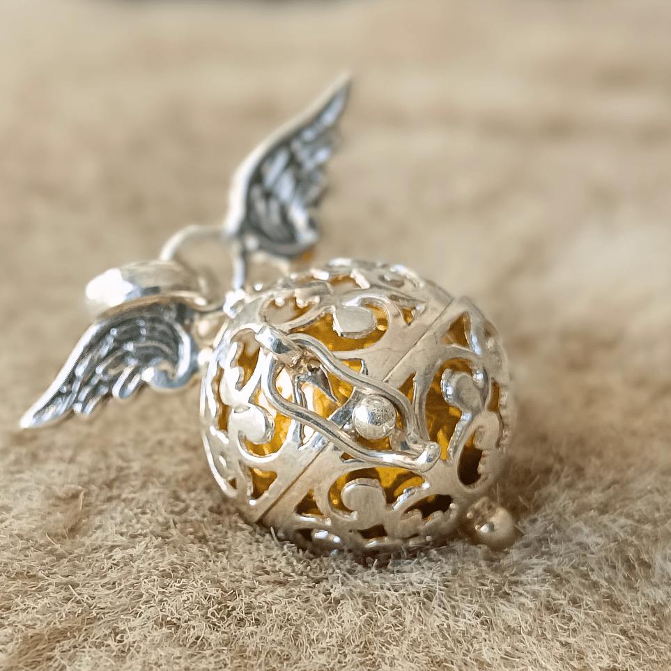 Colgante Llamador de Angel 'Campana Divina' - Plata de Ley 925 - Mystical Tienda