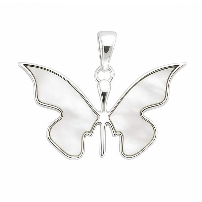 Colgante Mariposa Fairy Nácar - Plata de Ley 925 - Mystical Tienda