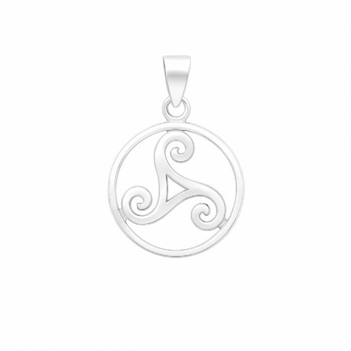Colgante Trisquel Circulo en Plata de Ley 925 - Mystical Tienda