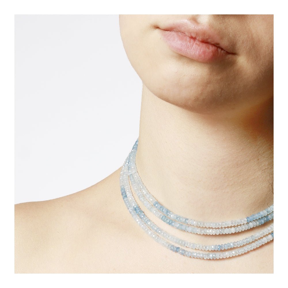 Collar 'Voluptas' - Aguamarina - Mystical Tienda