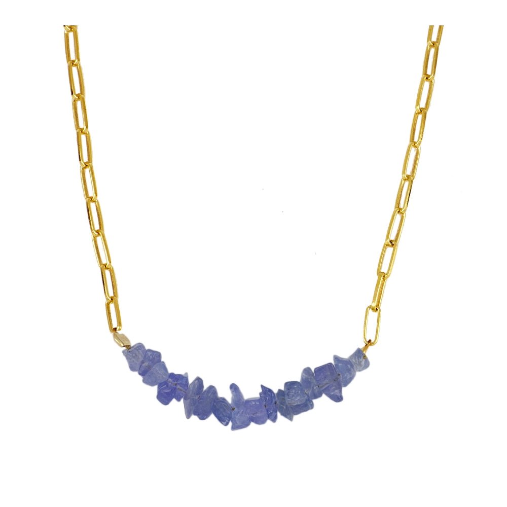 Gargantilla 'Eloise' de Tanzanita - Mystical Tienda