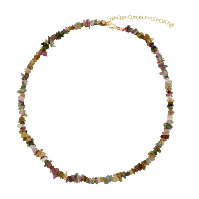 Gargantilla 'Penélope' de Turmalina Multicolor Mix - Mystical Tienda