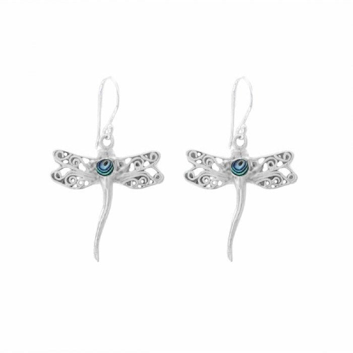 Pendientes Libélula Summy de Abulón - Plata de Ley 925 - Mystical Tienda