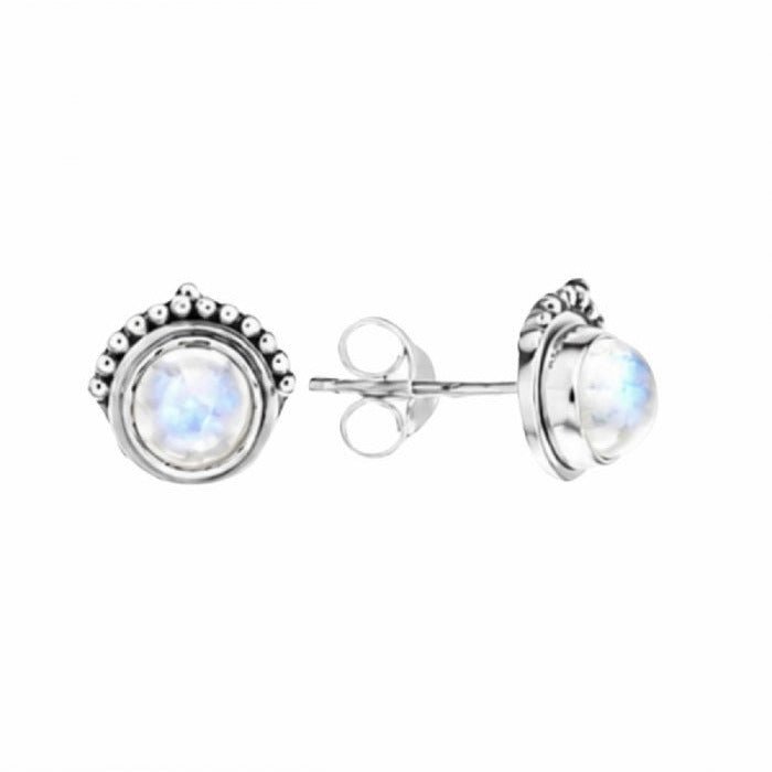 Pendientes 'Naree' Piedra de Luna y Plata de Ley 925 - Mystical Tienda