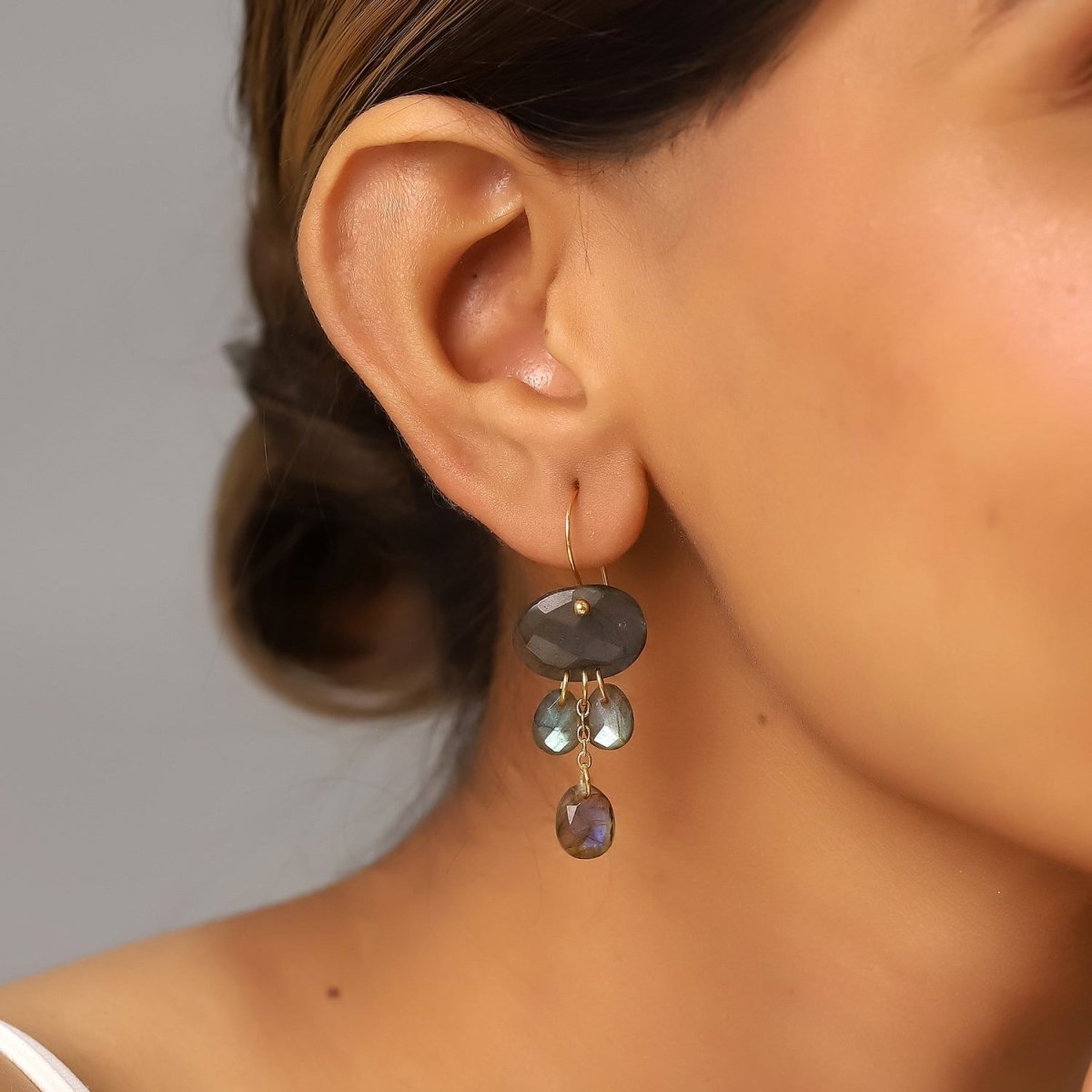 Pendientes 'Ninsun' - Labradorita - Mystical Tienda