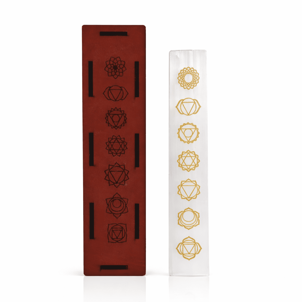 Placa de Carga 7 Chakras + Caja de Madera - Mystical Tienda