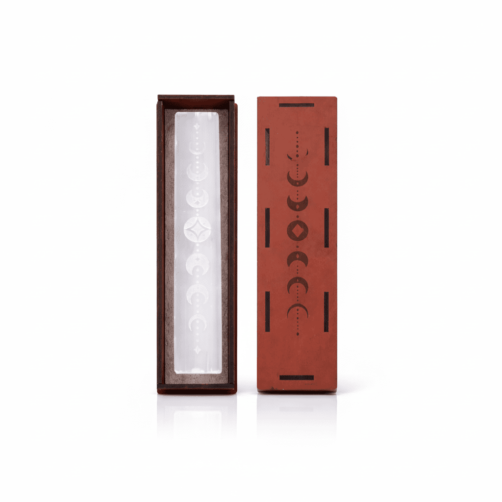 Placa de Carga Fases de la Luna + Caja de Madera - Mystical Tienda