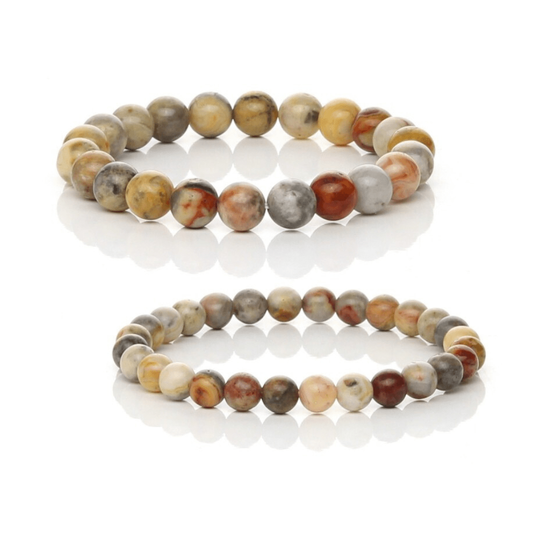 Pulsera de Ágata Locura Amarilla - Bola lisa - Mystical Tienda