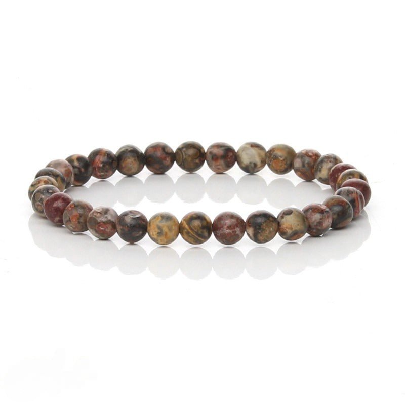 Pulsera de Jaspe Leopardo Bola lisa - Mystical Tienda