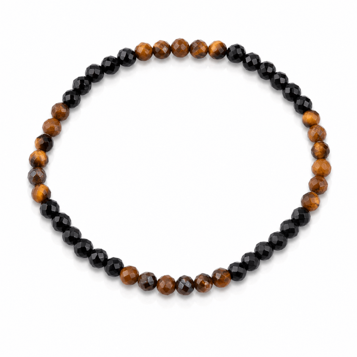 Pulsera “Limpieza Energética” Facetada - Ojo de Tigre & Turmalina - Mystical Tienda