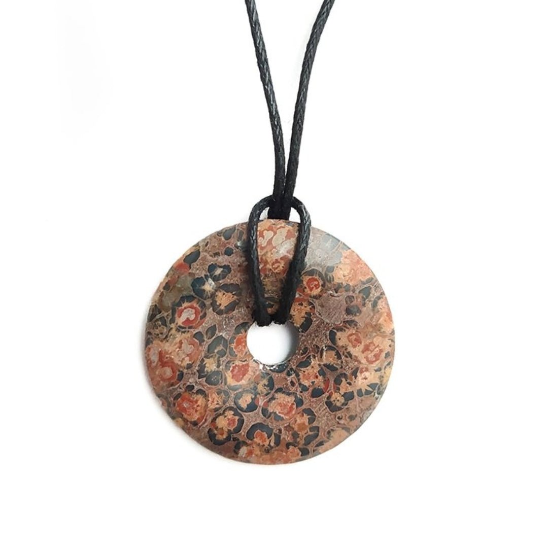 Colgante Donut de Jaspe Leopardo - Mystical Tienda