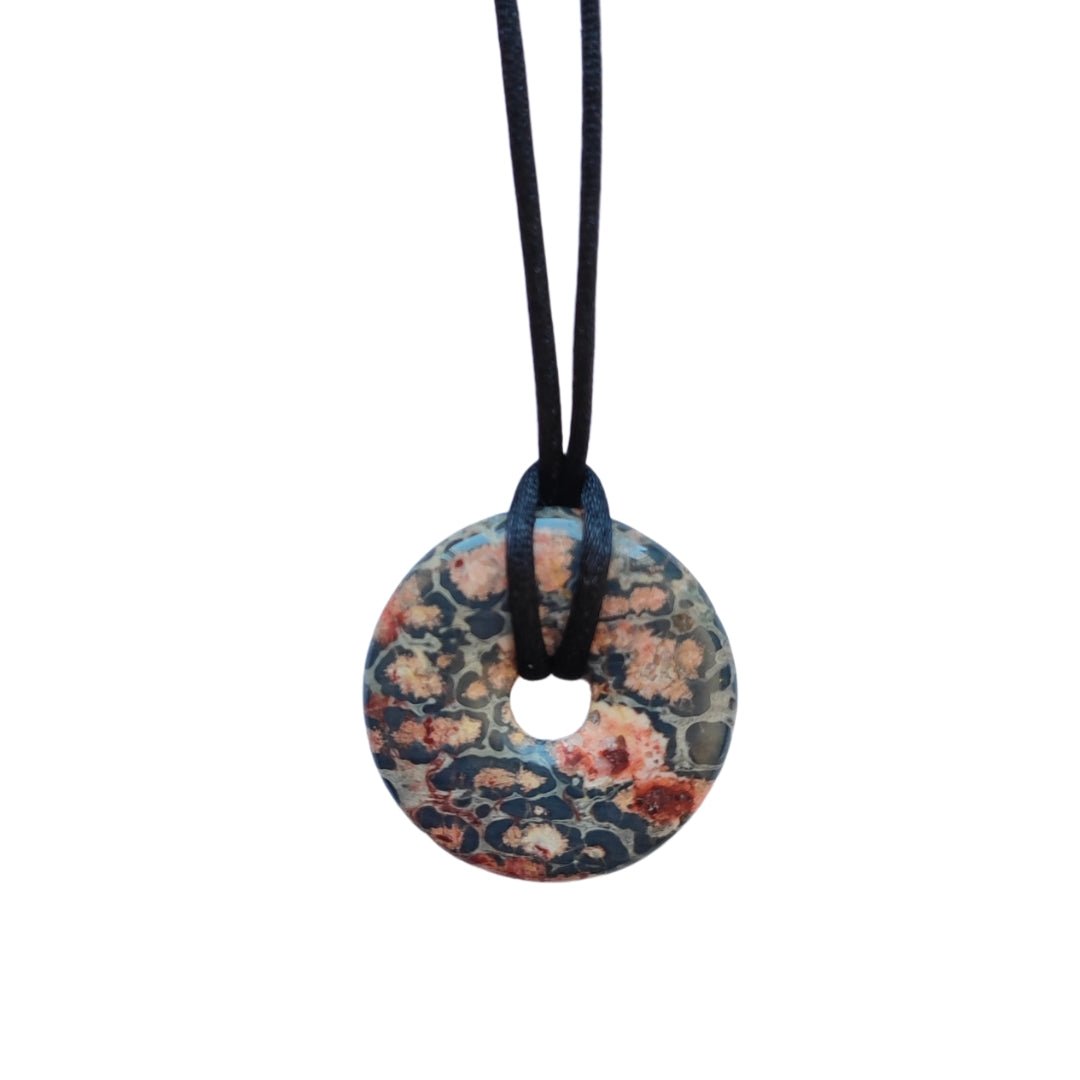 Colgante Donut de Jaspe Leopardo - Mystical Tienda