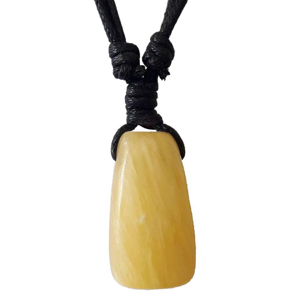 Colgante rodado de Jade Amarillo - Mystical Tienda Esotérica y de Minerales