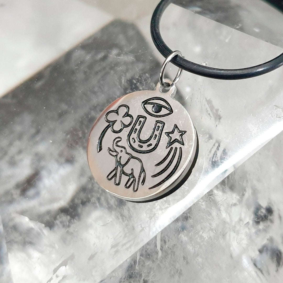 Collar Amuleto de la suerte de Shungit - Mystical Tienda