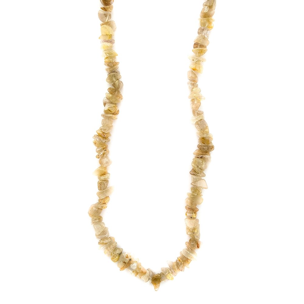 Collar Chip de Cuarzo Rutilado - Mystical Tienda Esotérica y de Minerales