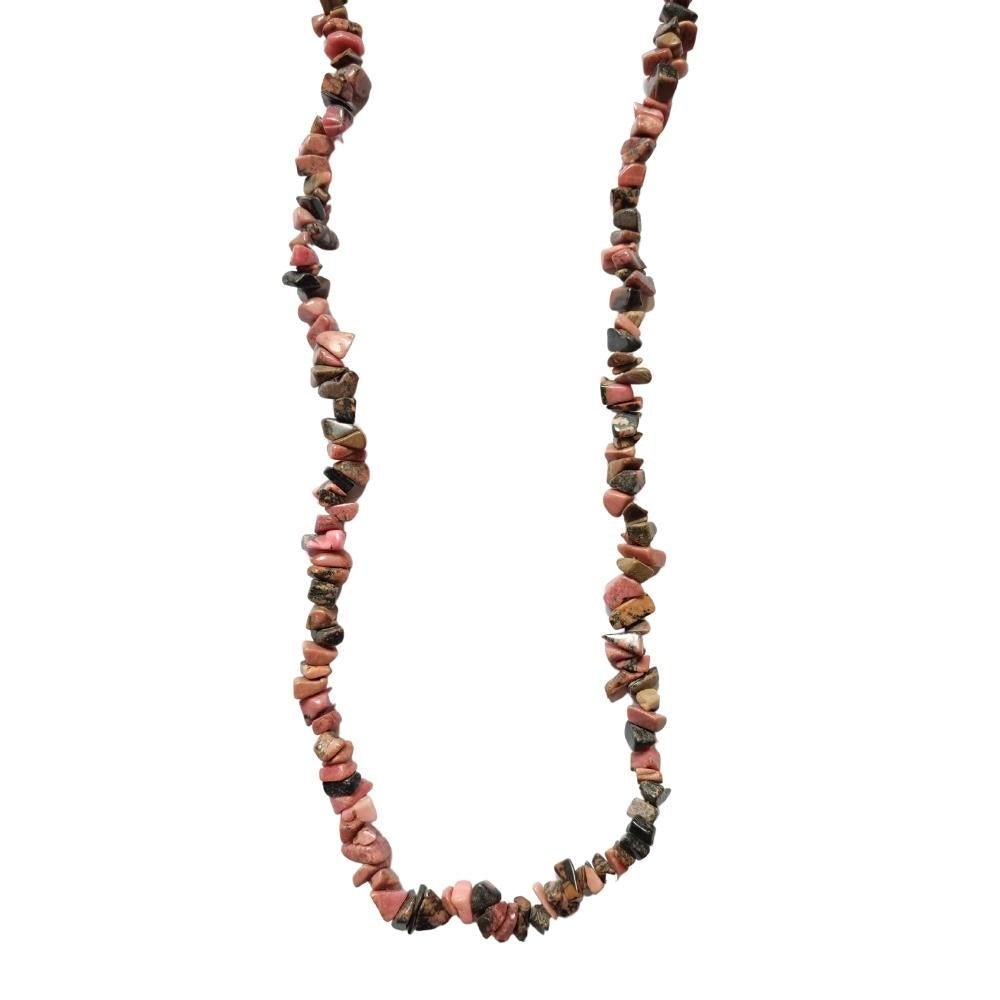 Collar Chip de Rodonita - Mystical Tienda