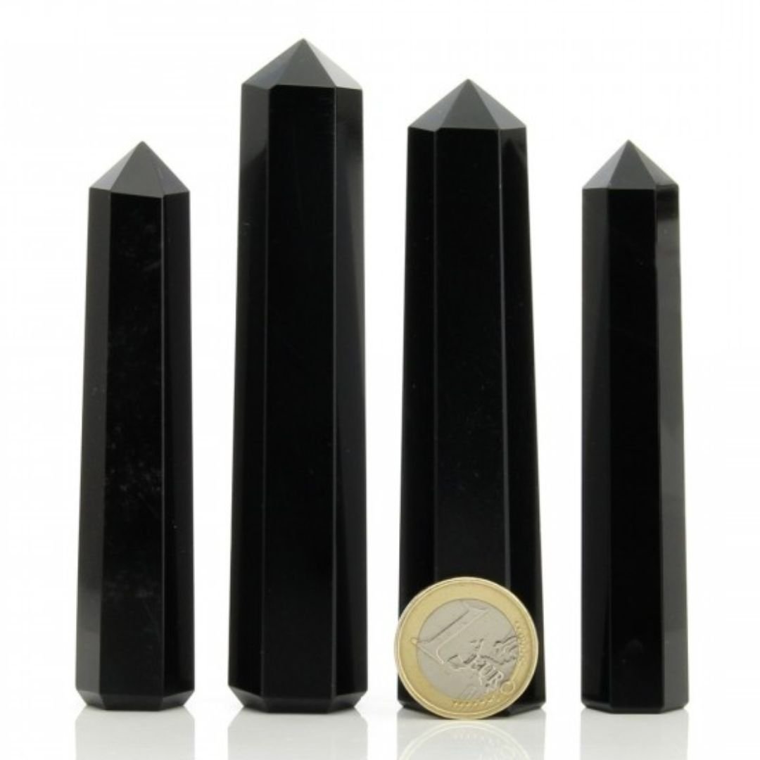 Obelisco de Obsidiana Negra - Mystical Tienda