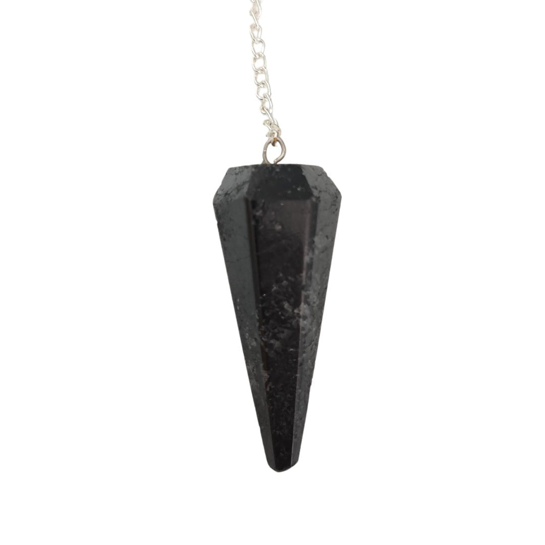 Péndulo de Turmalina Negra facetada - Mystical Tienda