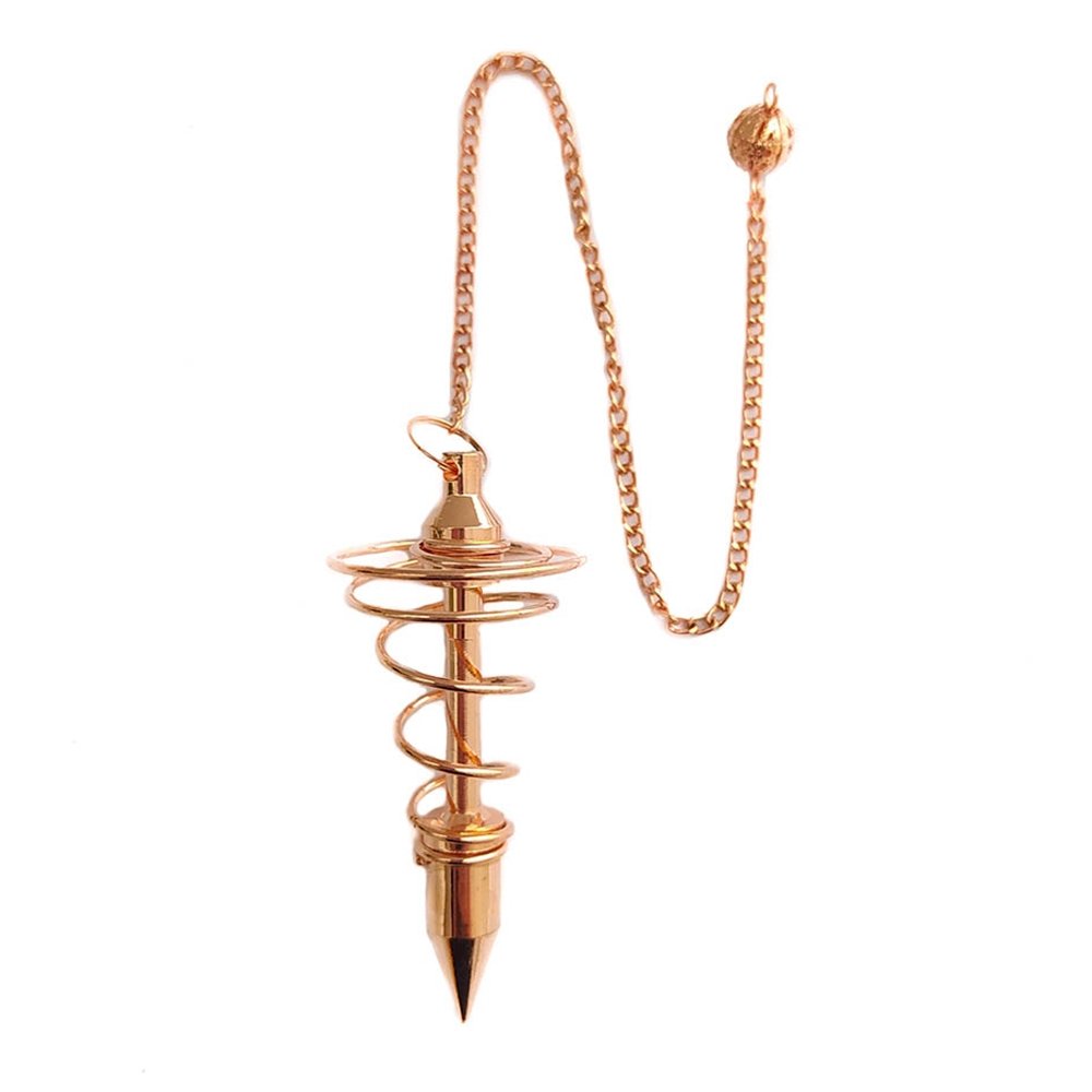 Péndulo Espiral Cobre - Mystical Tienda Esotérica y de Minerales