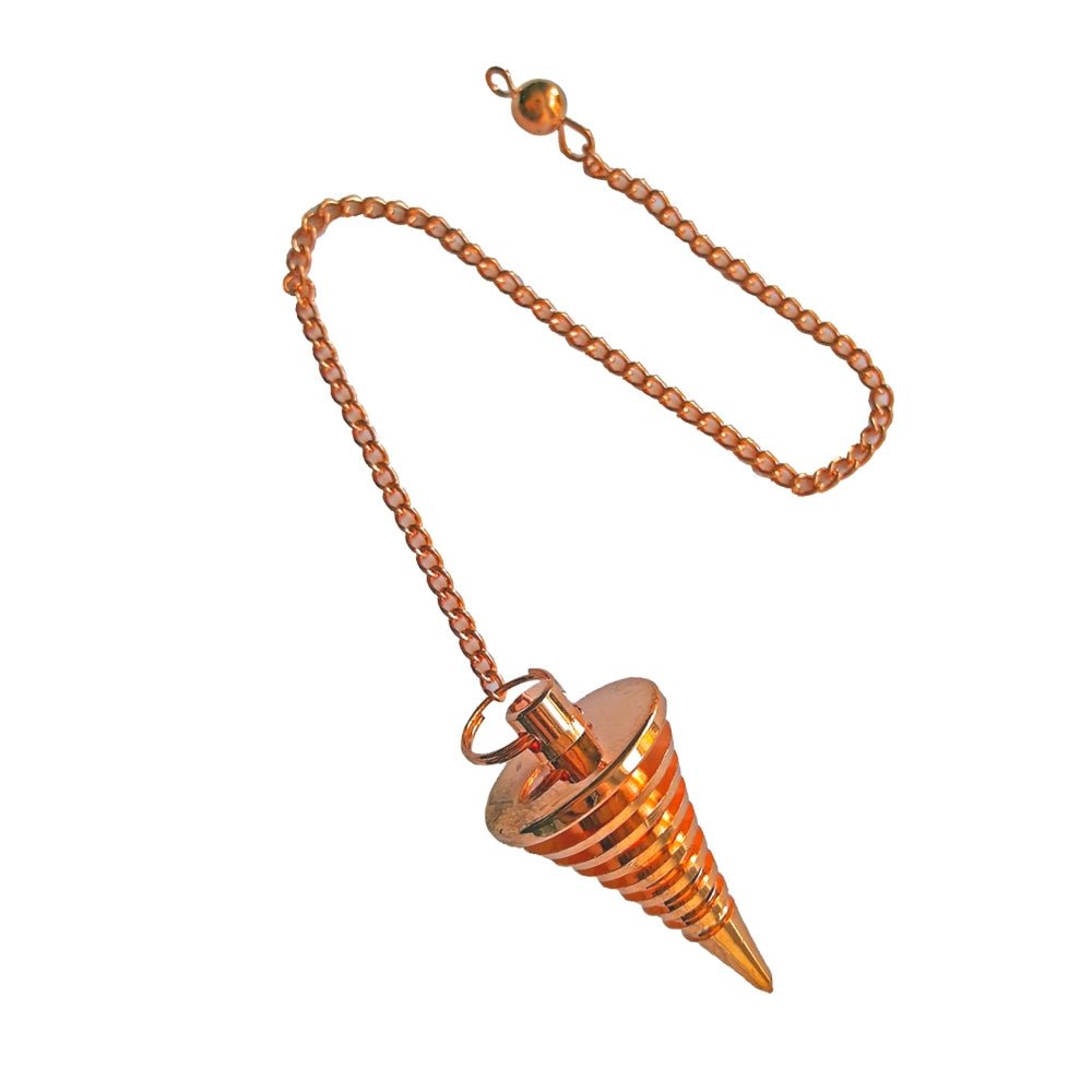 Péndulo Metálico Isis Cónico Cobre - Mystical Tienda
