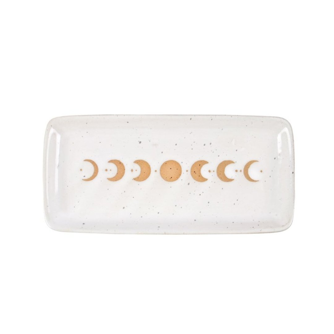 Plato Cerámico de Fases Lunares - Mystical Tienda