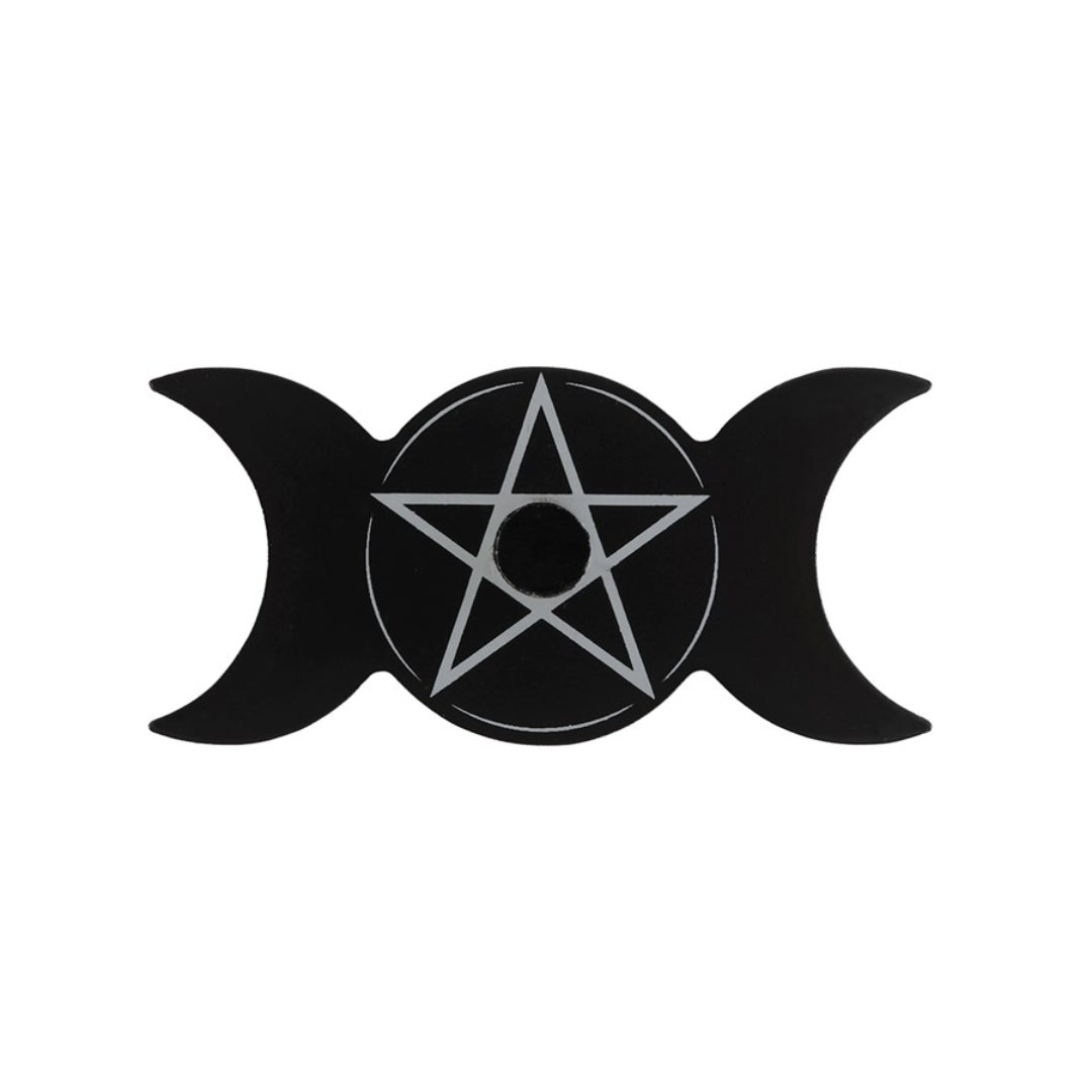 ▷ Porta velas Triple Diosa con Pentagrama – Mystical Tienda