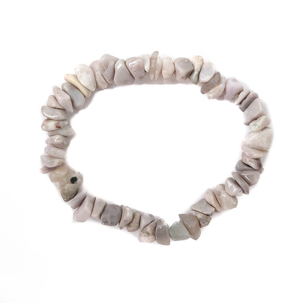 Pulsera Chip de Ágata Gris - Mystical Tienda