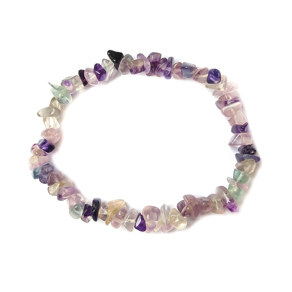 Pulsera Chip de Fluorita Arco Iris - Mystical Tienda Esotérica y de Minerales
