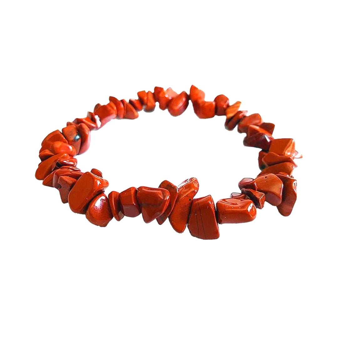 Pulsera Chip de Jaspe Rojo - Mystical Tienda