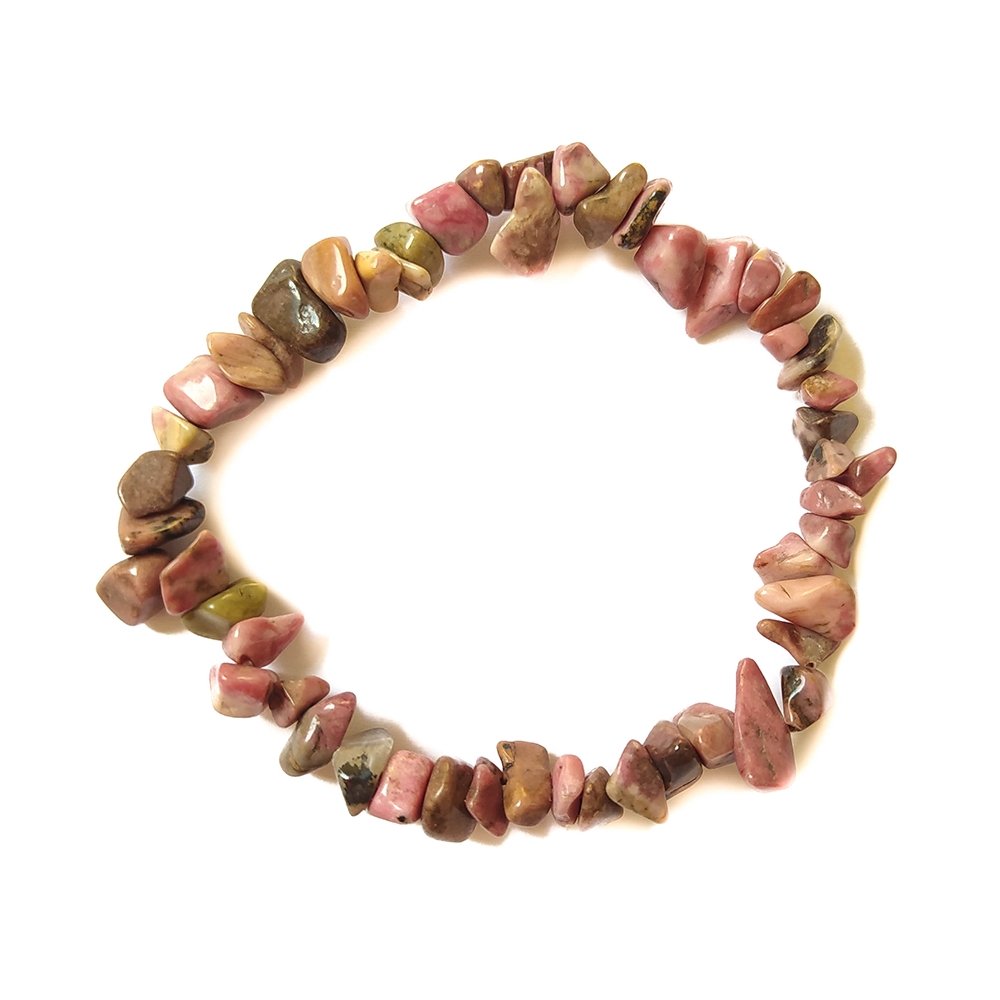 Pulsera Chip de Rodonita - Mystical Tienda Esotérica y de Minerales