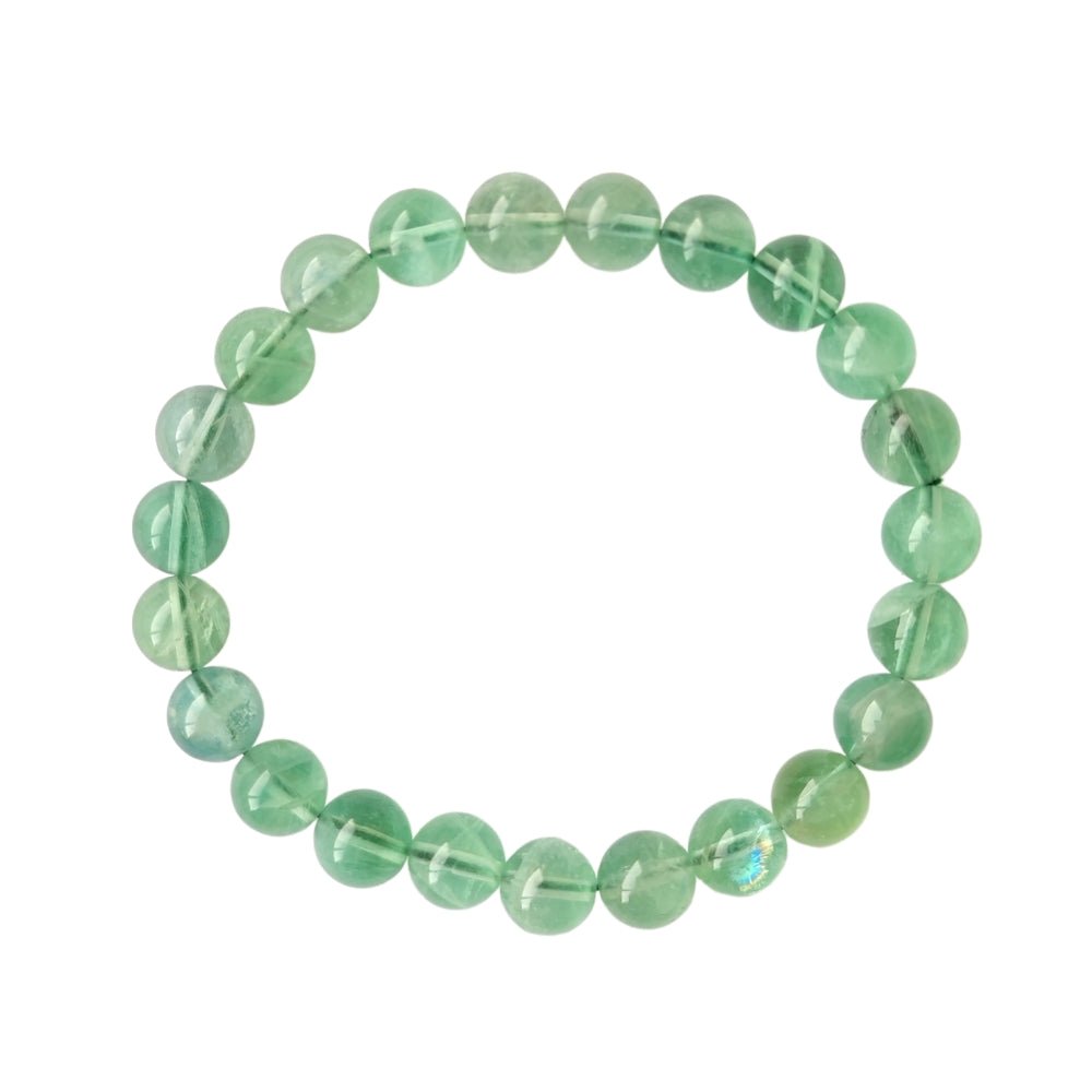 Pulsera de Fluorita Verde Bola Lisa - Mystical Tienda