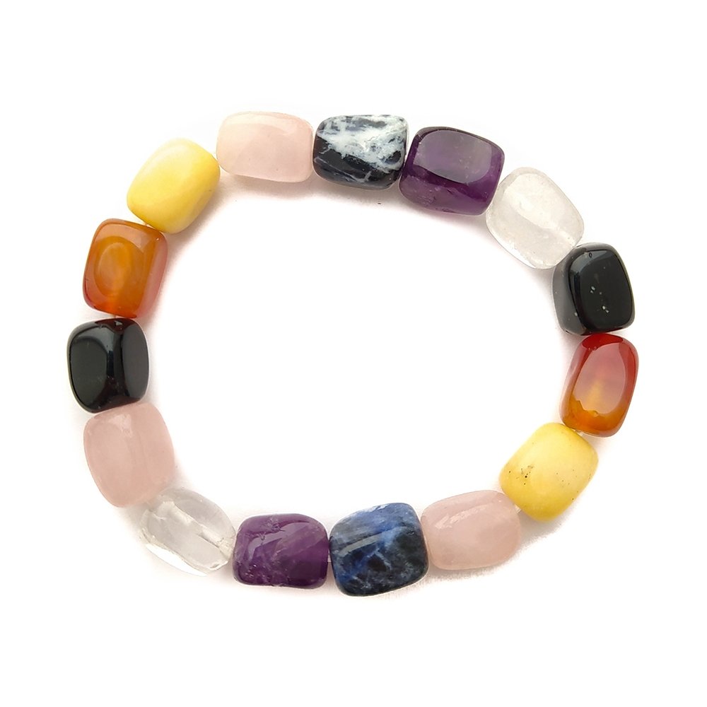 Pulsera de los 7 Chakras en Rodado Grande - Mystical Tienda Esotérica y de Minerales