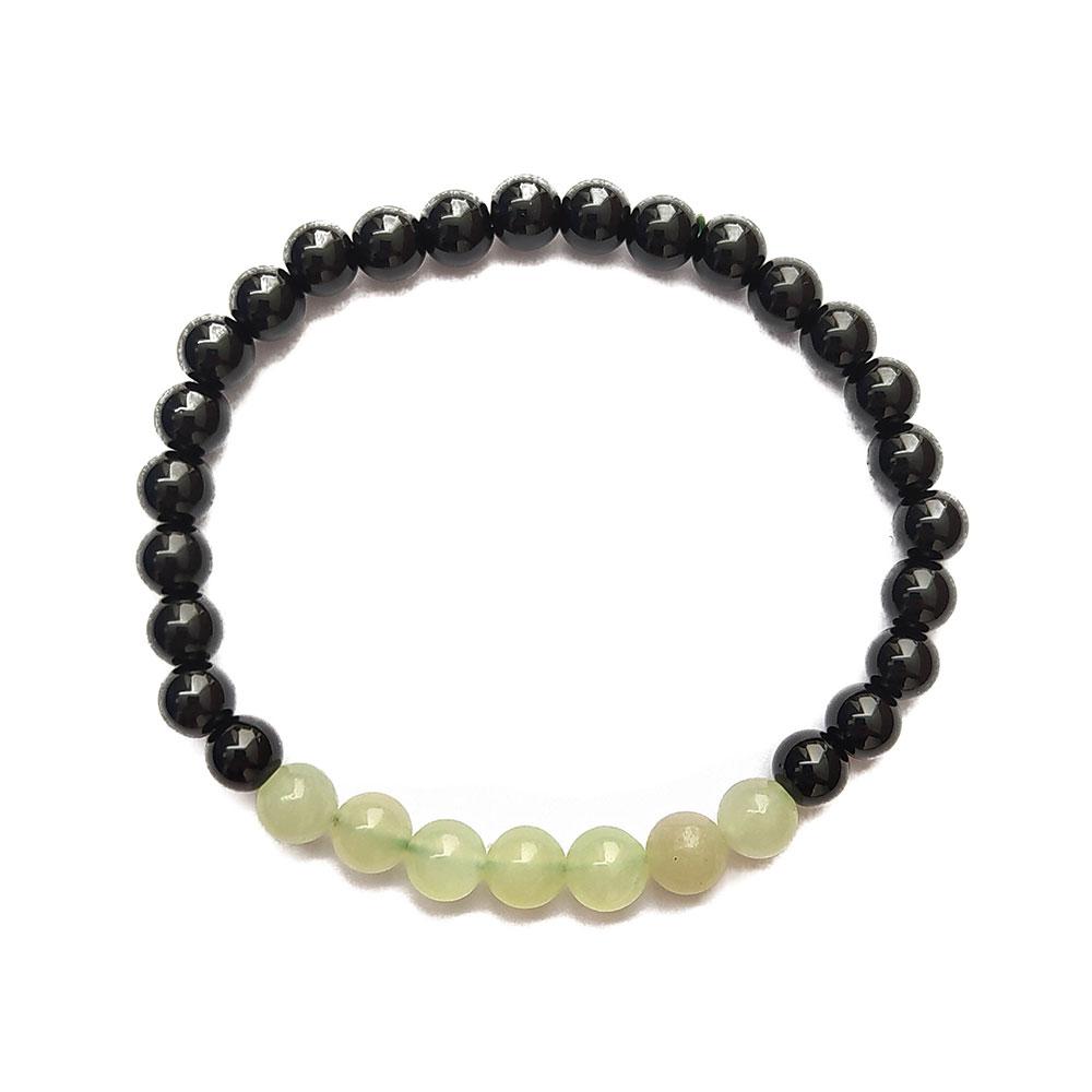 Pulsera de Obsidiana y Jade - Protección y Buena Suerte - Mystical Tienda