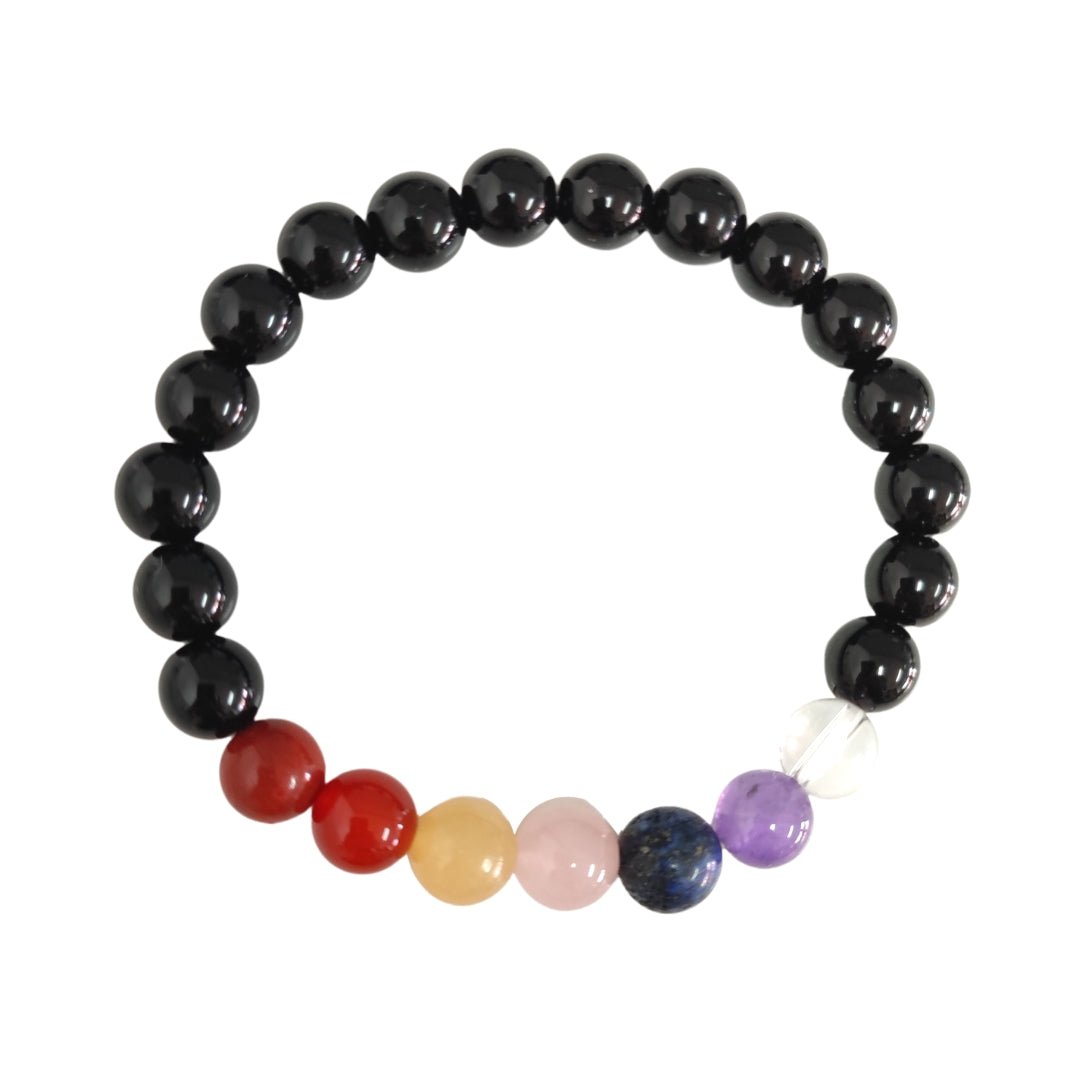 Pulsera de Obsidiana y los 7 Chakras - Mystical Tienda