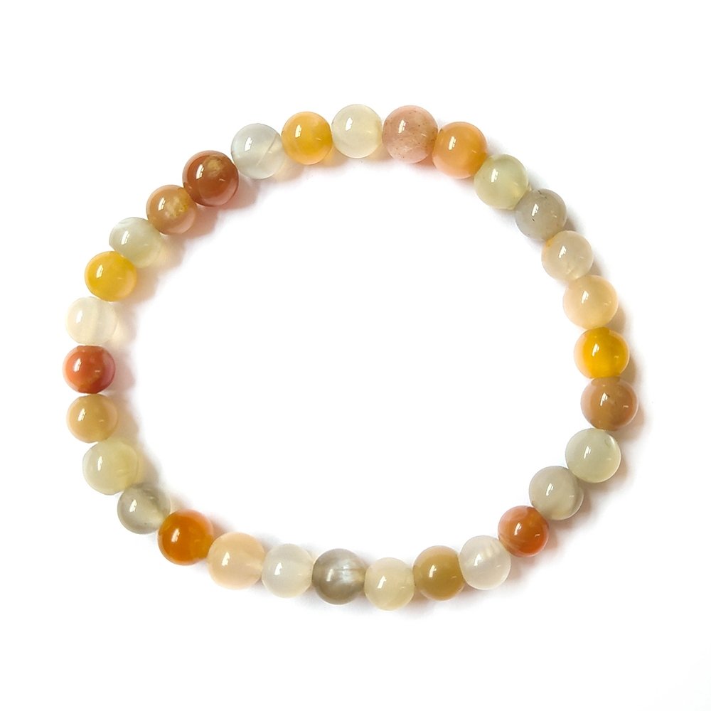 Pulsera de Piedra de Luna Multicolor - Mystical Tienda Esotérica y de Minerales