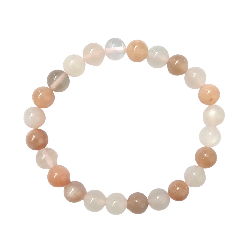 Pulsera de Piedra de Luna Multicolor - Mystical Tienda Esotérica y de Minerales