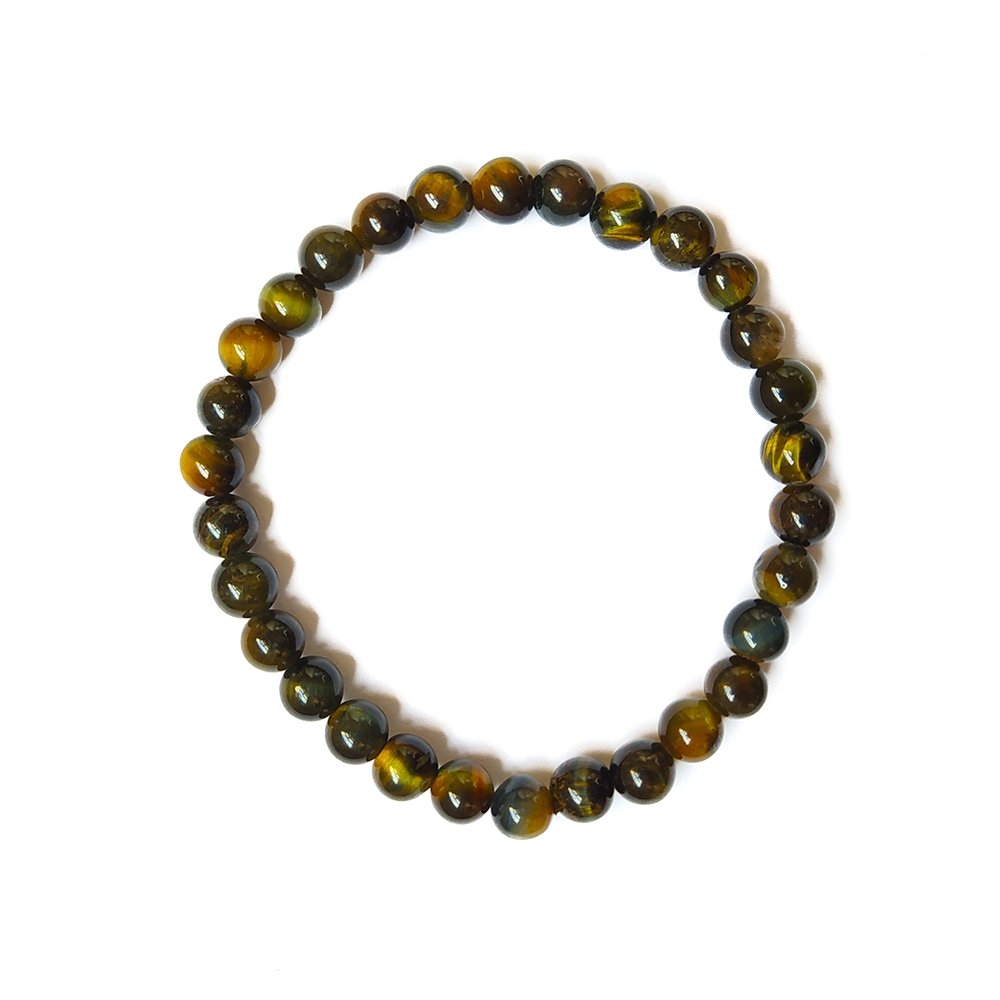 Pulsera Ojo de Halcón Bola Lisa - Mystical Tienda Esotérica y de Minerales