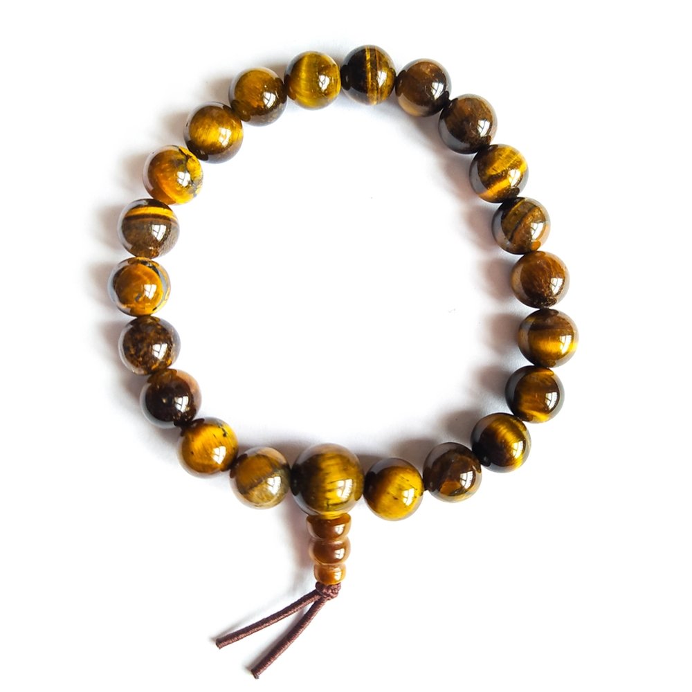 Pulsera Tibetana de Ojo de Tigre - Mystical Tienda Esotérica y de Minerales