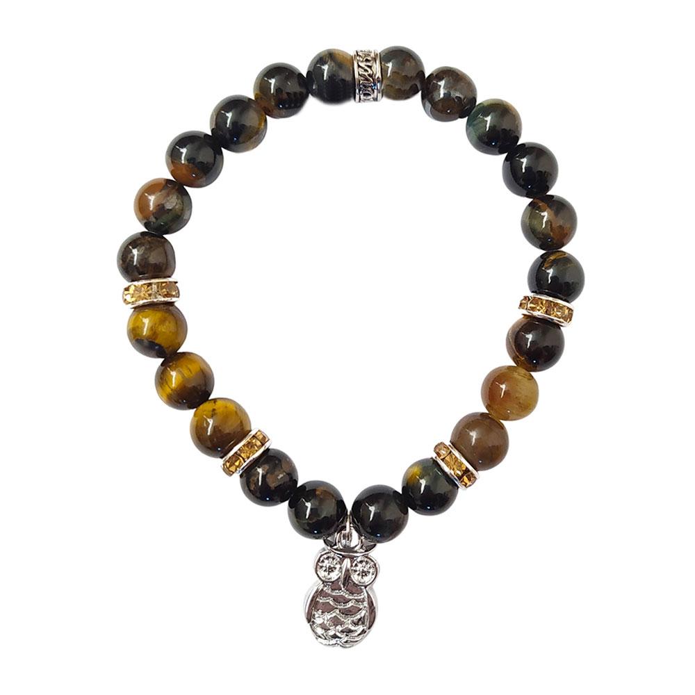 Pulsera Visión - Ojo de Halcón y Ojo de Tigre - Mystical Tienda